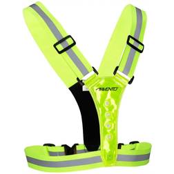 Avento Gilet da corsa con illuminazione a LED riflettente Giallo fluorescente giallo fluo