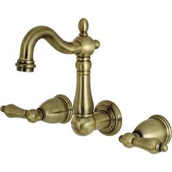 Kingston Brass KS1223AL 8-Inch Center Wall Mount Bathroom Faucet