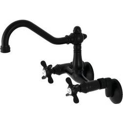 Kingston Brass KS3220BEX 6-Inch Adjustable Center Wall Mount Matt black
