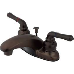 Kingston Brass KB625 4 in Centerset Bathroom Faucet Oil Rubbed Bronz Brown