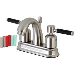 Kingston Brass FB5618DKL Kaiser 4-Inch Center Brushed Nickel