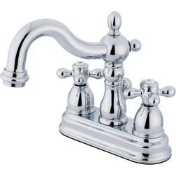 Kingston Brass KS1601AX 4 in Centerset Bathroom Faucet Polished Chrome Nickel, Grey