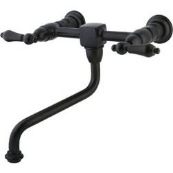 Kingston Brass KS1215AL Wall Mount Bathroom Faucet Brown