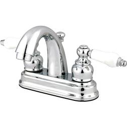 Kingston Brass GKB5611PL 4 in Centerset Bathroom Faucet Polished Polished Chrome