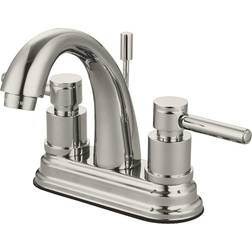 Elements Of Design Kingston Brass KS8618DL 4 in Centerset Bathroom Faucet Brushed Nicke Brushed Nickel