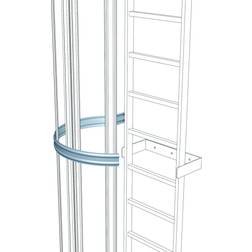 Zarges Rückenschutzbügel, ¾-Bügel für seitlichen Ausstieg, ø700mm, Stahl natur