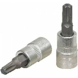 KS Tools 1/4" Bit-Stecknuss TX mit Stirnlochbohrung, TB15