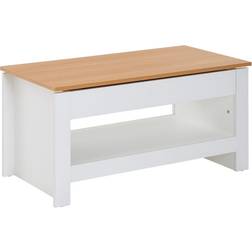 Wohnling Kam 85x47 weiß/braun Couchtisch