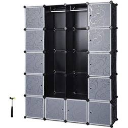 Songmics 14 compartments Armadio 143x178cm