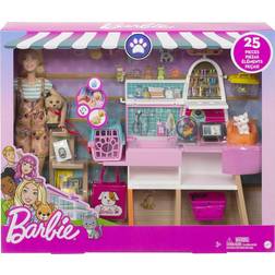 Barbie Barbie & Pet Boutique Playset with 4 Pets