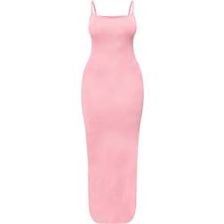 PrettyLittleThing Shape Jersey Strappy Maxi Dress - Rose