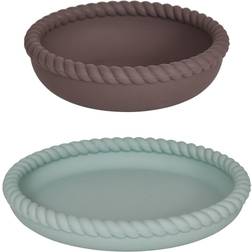 OYOY Assiette et bol Mellow PaleMint-Choko