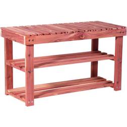 Household Essentials CedarFresh 18" 2-Tier Cedar Settee Bench