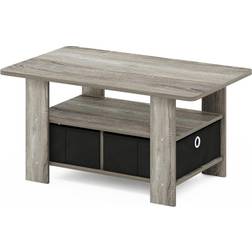 Furinno Andrey Med Låda Fransk Ek/Svart Soffbord