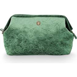 PiP Studio Quilted Samt-Kulturtasche green 30x20,7x20 cm