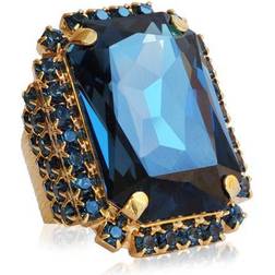 Caroline Svedbom Alexa Cocktail Ring - Gold/Blue