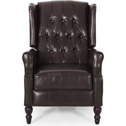 Christopher Knight Home Walter Brown Bonded Club Armchair