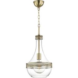 Hudson Valley Hagen Aged Brass Pendant Lamp 10.8"