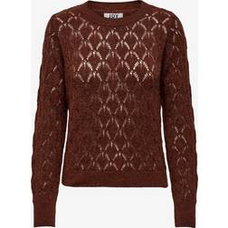 JDY Letty Pullover - Chestnut Brown