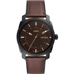 Fossil Machine Brown Leather 42mm Brown