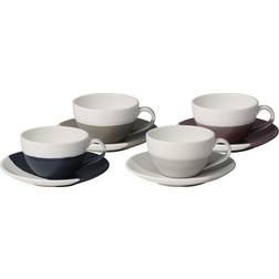 Royal Doulton Coffee Studio Flat White Cup and Saucer (Set of 4) Sous-tasse