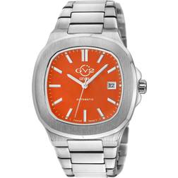 Gevril GV2 Automatic Herrenuhr Potente Orange Zifferblatt 316L