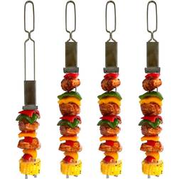 Outset Media Double Pour Barbecue, Paquet de 4 Brochette