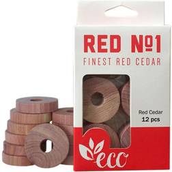 Red No 1 Ceder Rings 12-pack