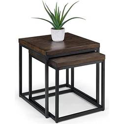 Julian Bowen Brooklyn Nesting Table 50x50cm 2pcs