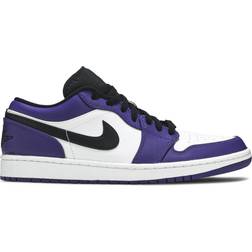 Nike Air Jordan 1 Low M - White/Court Purple/Black