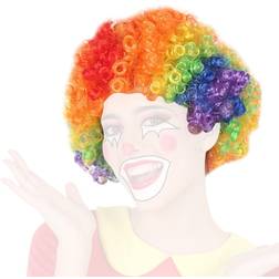 BigBuy Carnival Perruques Clown Multicouleur