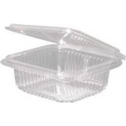 Plastbæger Hængslet låg 250 ml 700 stk Firkantet 126x117x43 mm Bionedbrydelig