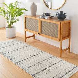 Artistic Weavers La Boheme Abstract Stripe Rug Cream Beige, Black, White