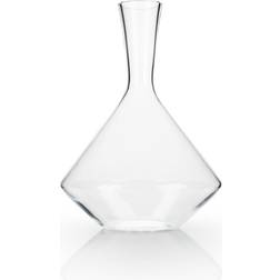 Viski Angled Crystal Decanter Wine Carafe