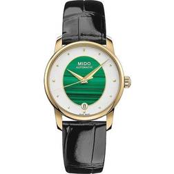 Mido Swiss Automatic Baroncelli Black Leather 33mm Black Black