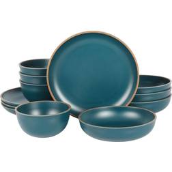 Gibson Home Rockabye Double Bowl Dinner Set 12