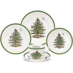 Spode Christmas Tree 5 Place Service Dinner Set