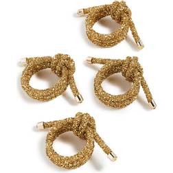 KIM SEYBERT Glam Knot Rings Gold One Size Napkin Ring