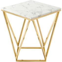 modway Vertex Collection EEI-4206-GLD-WHI Small Table