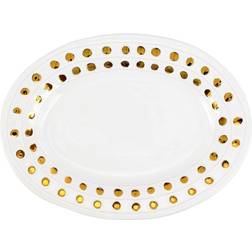 Vietri Medici Gold Medium Oval Piatto da portata