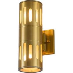 C Cattleya Black/Gold Wall Light