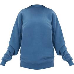 PrettyLittleThing Oversized Sweatshirt - Dusty Blue