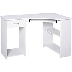 Homcom L Shaped Corner Writing Desk 70x120cm