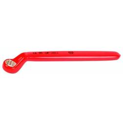 Wiha Box End Offset Wrench: 11/16", 6 Point, End OAL, 15 ° Head Angle, Chrome Vanadium Steel Part #21054 Ring Slogging Spanner