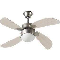 Ventilateur De Plafond Réversible 4 Pales 60W E27