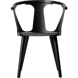 &Tradition In Between SK1 Black Lacquered Oak Kitchen Chair 77cm