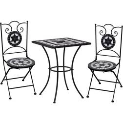 vidaXL bistrosæt 3 dele mosaikdesign Cafésæt, 1 borde inkl. 2 stole