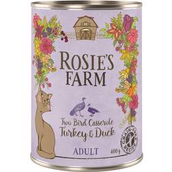 Rosie's Farm Turkey & Duck Adult Cat Food 6x400g