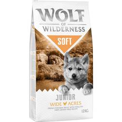 Wolf of Wilderness Junior Soft Wide Acres Com Frango 2 x 12 kg