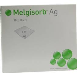 Melgisorb Ag Verband 10x10 10 St